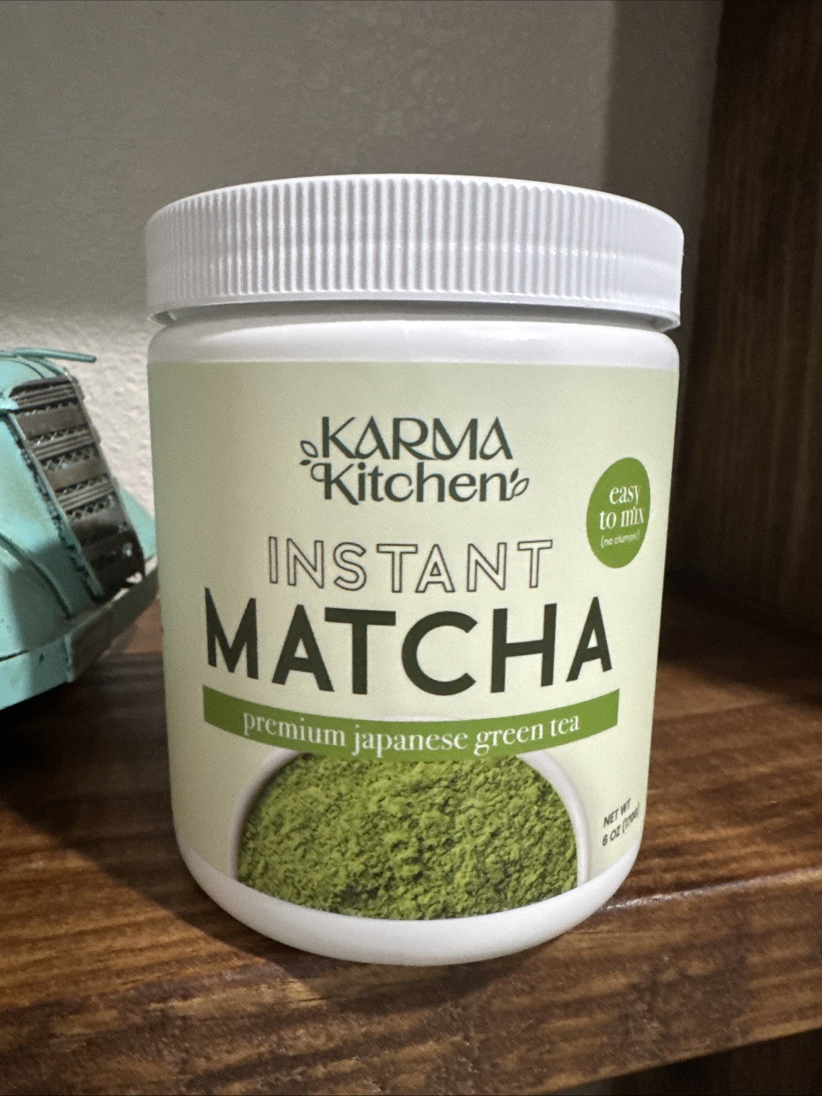 Karma Kitchen Instant Matcha 6 Oz Premium Japanese Green Tea