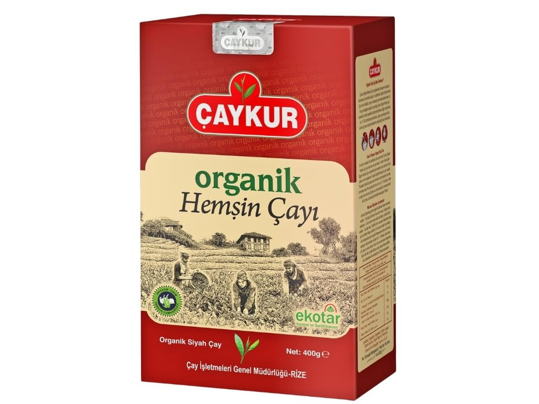 ÇAYKUR Organic Hemsin Black Tea, Premium Certified Turkish Loose Leaf Tea, Natur