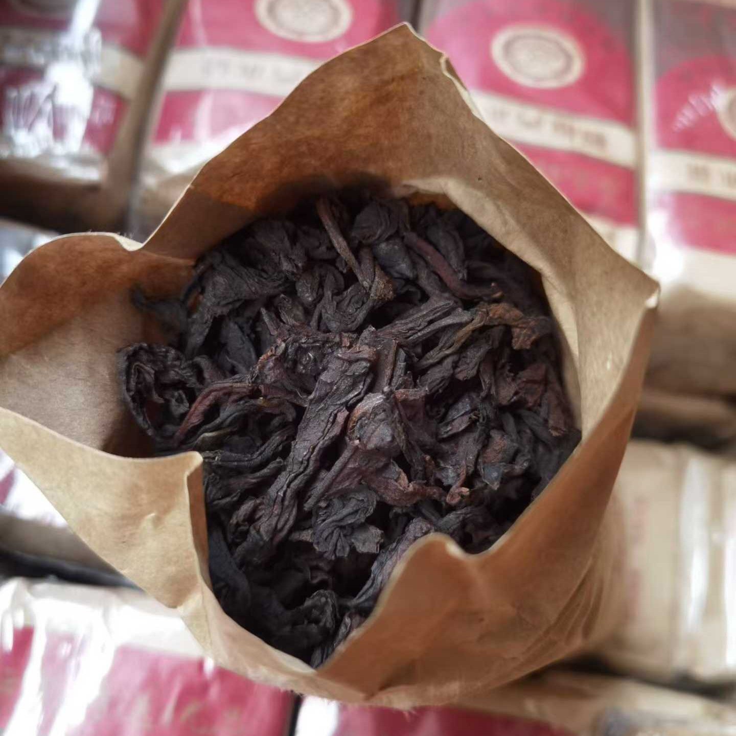 1995 Kunming Foreign Trade Yiwu Wild Arbor Ripe Pu-erh Loose Tea Aged 150g*2