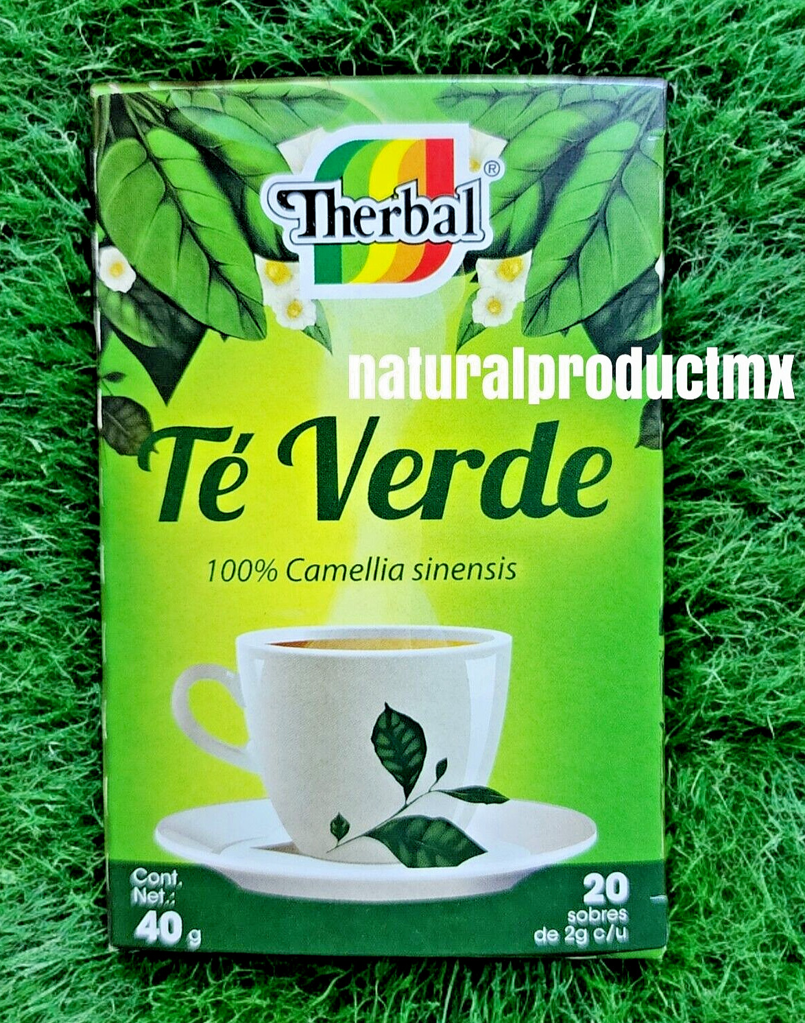 3 Packs GREEN TEA Camellia Sinensis TE VERDE 60 bags Therbal Made in Mexico