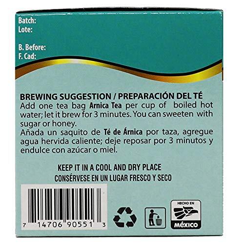 Arnica Tea Caffeinefree 3pack 0.88 Oz 25 Tea Bags Per Box 75 Tea Bags
