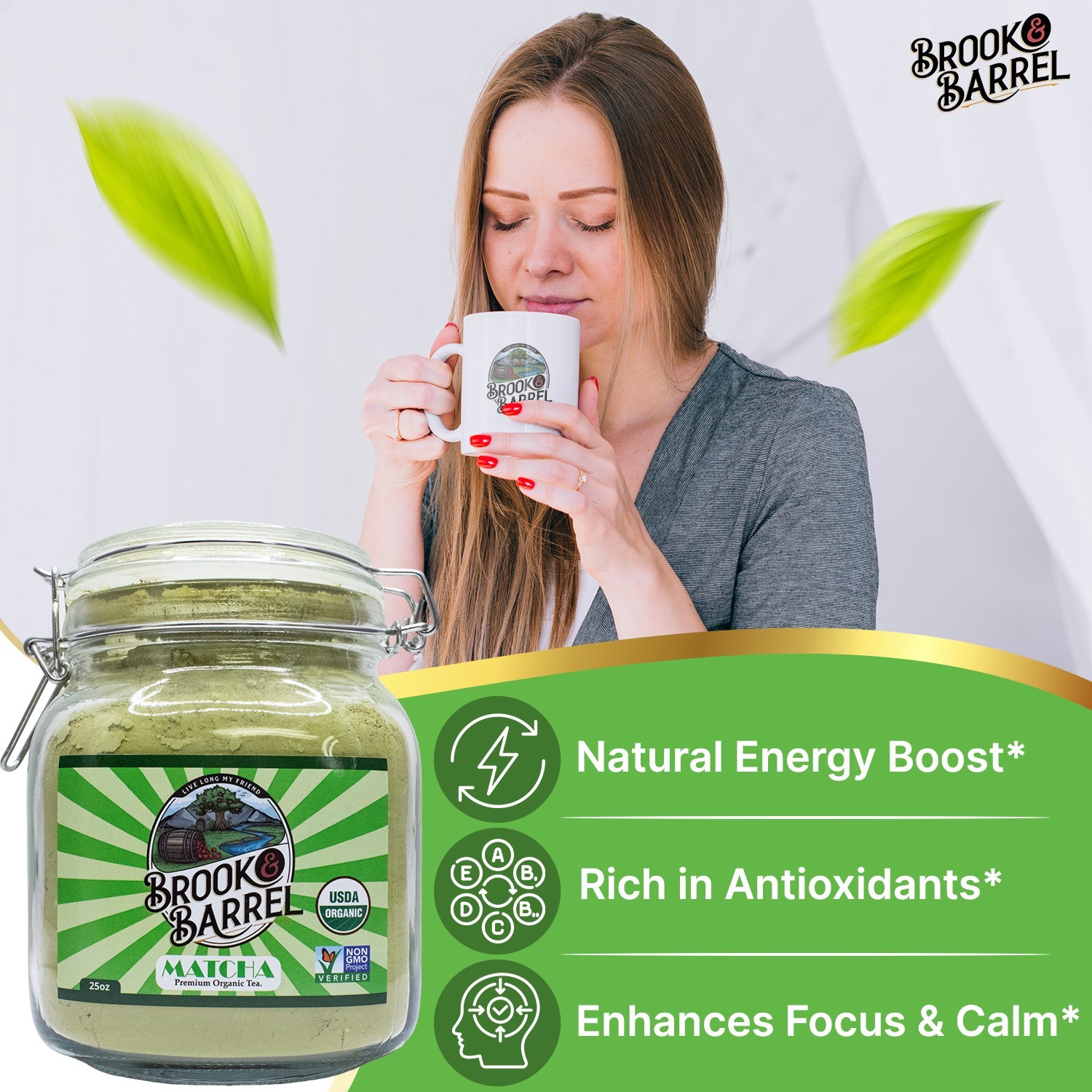 100% Organic Matcha Green Tea Powder 100g – Premium Loose Leaf – Farm to Table