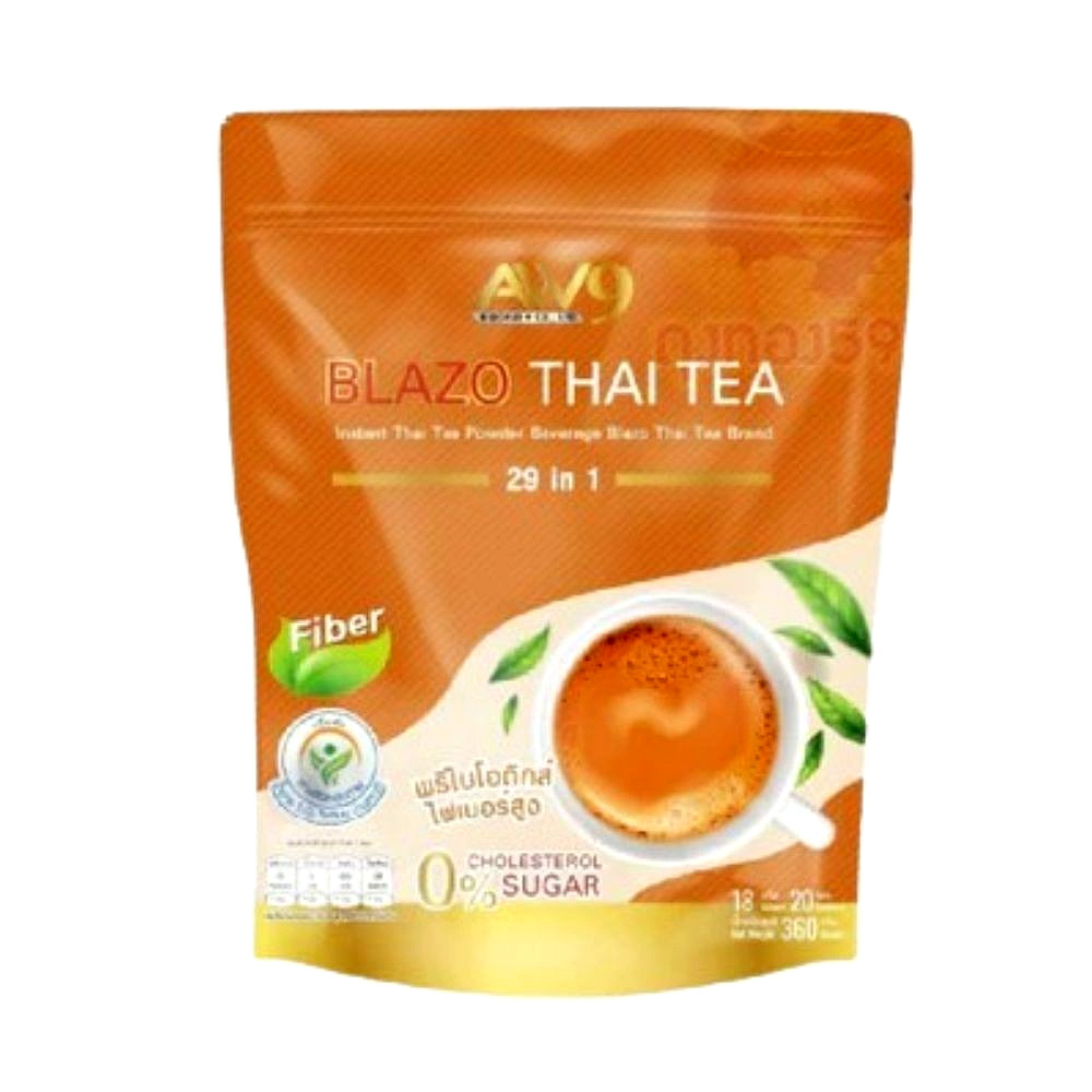 Thai Tea Fiber Healthy Prebiotics Halal Mark Organic Instant Mix Herbal Iced Bla