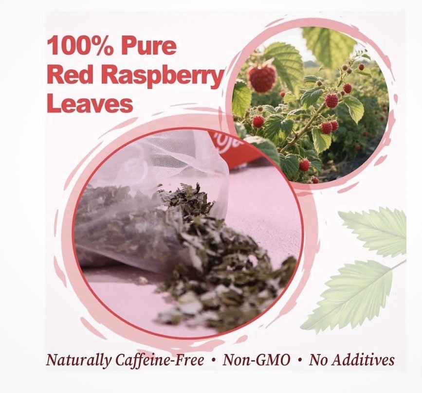 Raspberry Leaf Tea Bag | 2-Pk of 100 Count | Natural Pregnancy Tea for Women