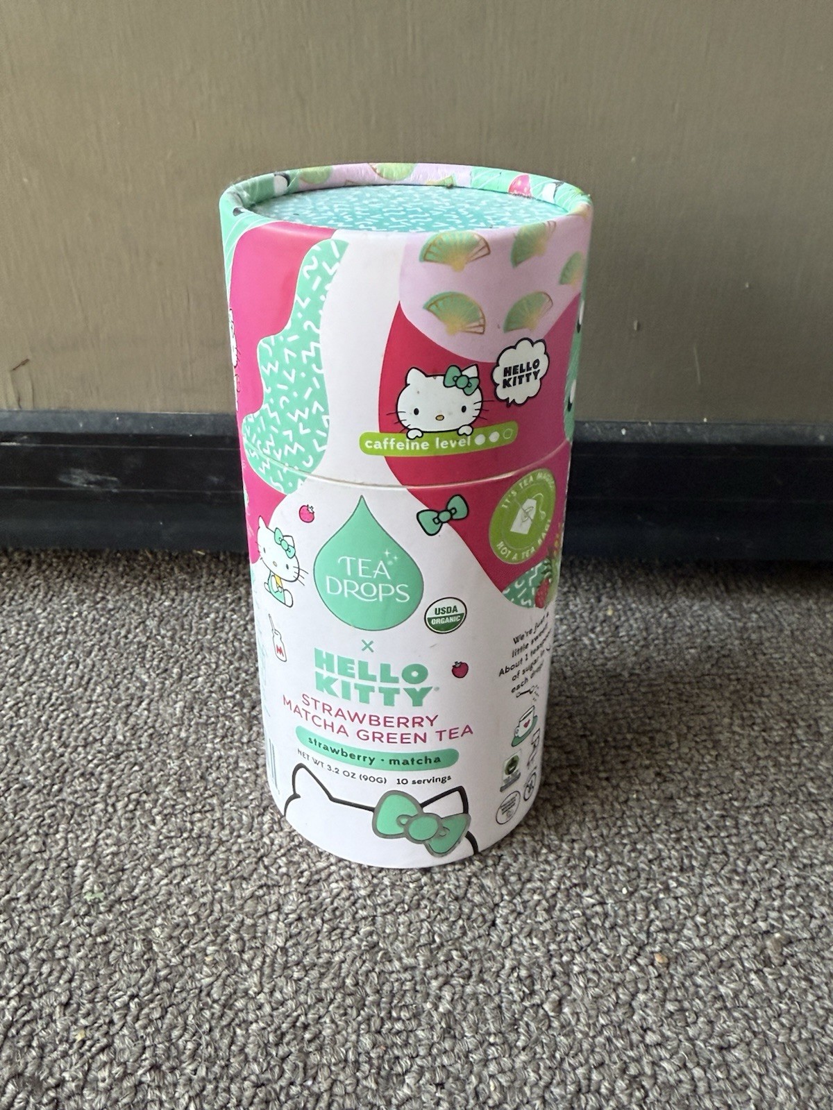 HTF Hello Kitty Tea Drops Strawberry Matcha Green Tea 2024 Collab