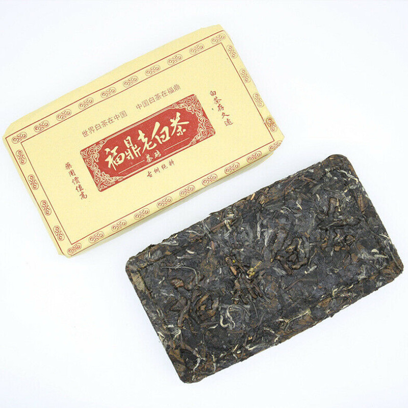 Top-Grade Fuding White Tea Brick Lao Shou Mei White Tea Cake Lose Weight 1000g