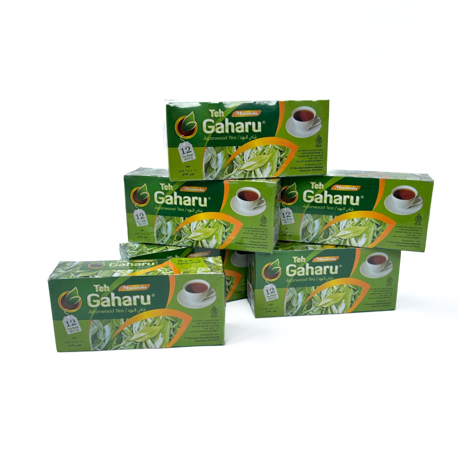 Masindo Agarwood Herbal Tea 10 Packs (120 Bags) Natural Gaharu Tea