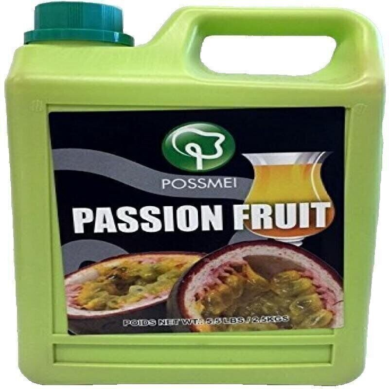 Possmei Flavored Syrup, Passion Fruit, 5.5 Pound Imported from Taiwan