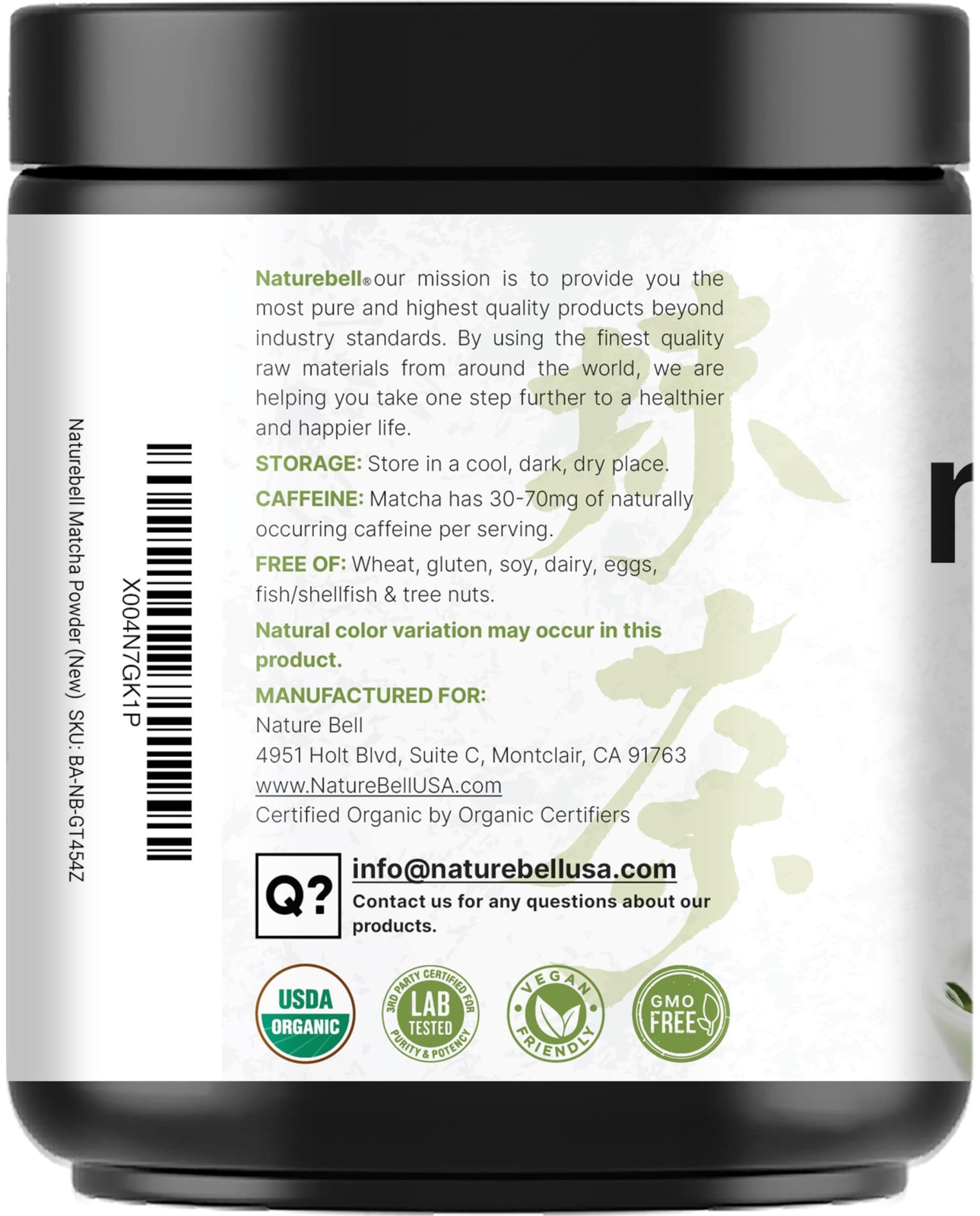 Organic Matcha Green Tea Powder, 1 Pound | Unsweetened 16 Ounce (Pack of 1)