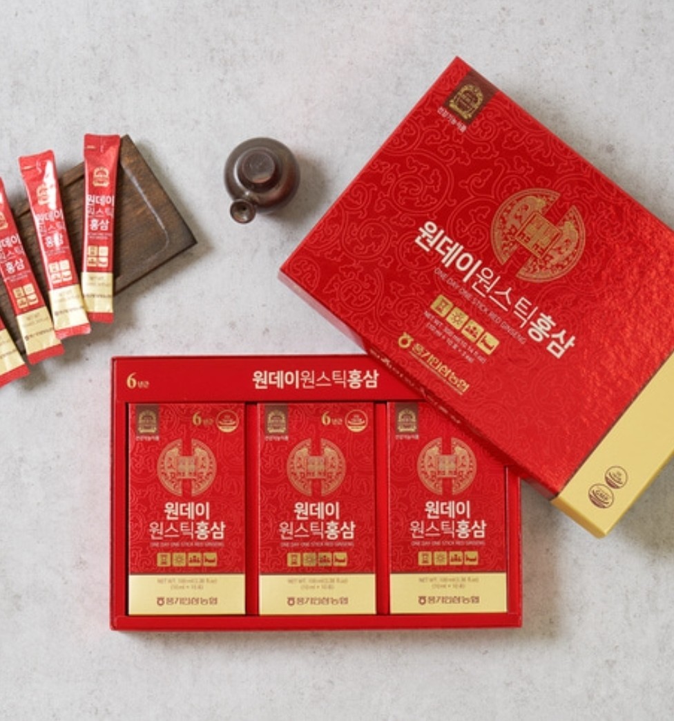 [Pung-gi Ginseng Nonghyup] Korean 6 Years Red Ginseng One Day Stick 10ml x 30 P
