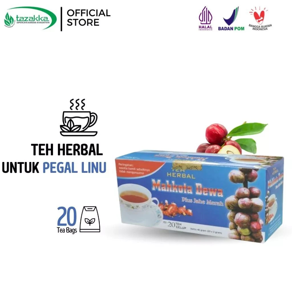 Herbal Mahkota Dewa God’s Crown 20 Tea Bags – Natural Infusion from Indonesia