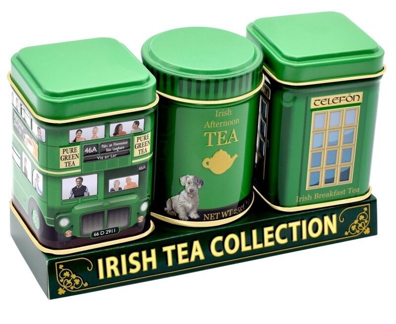 IRISH J.C. WALSH MODEL DESIGN SET OF 3 TEA TINS #822402