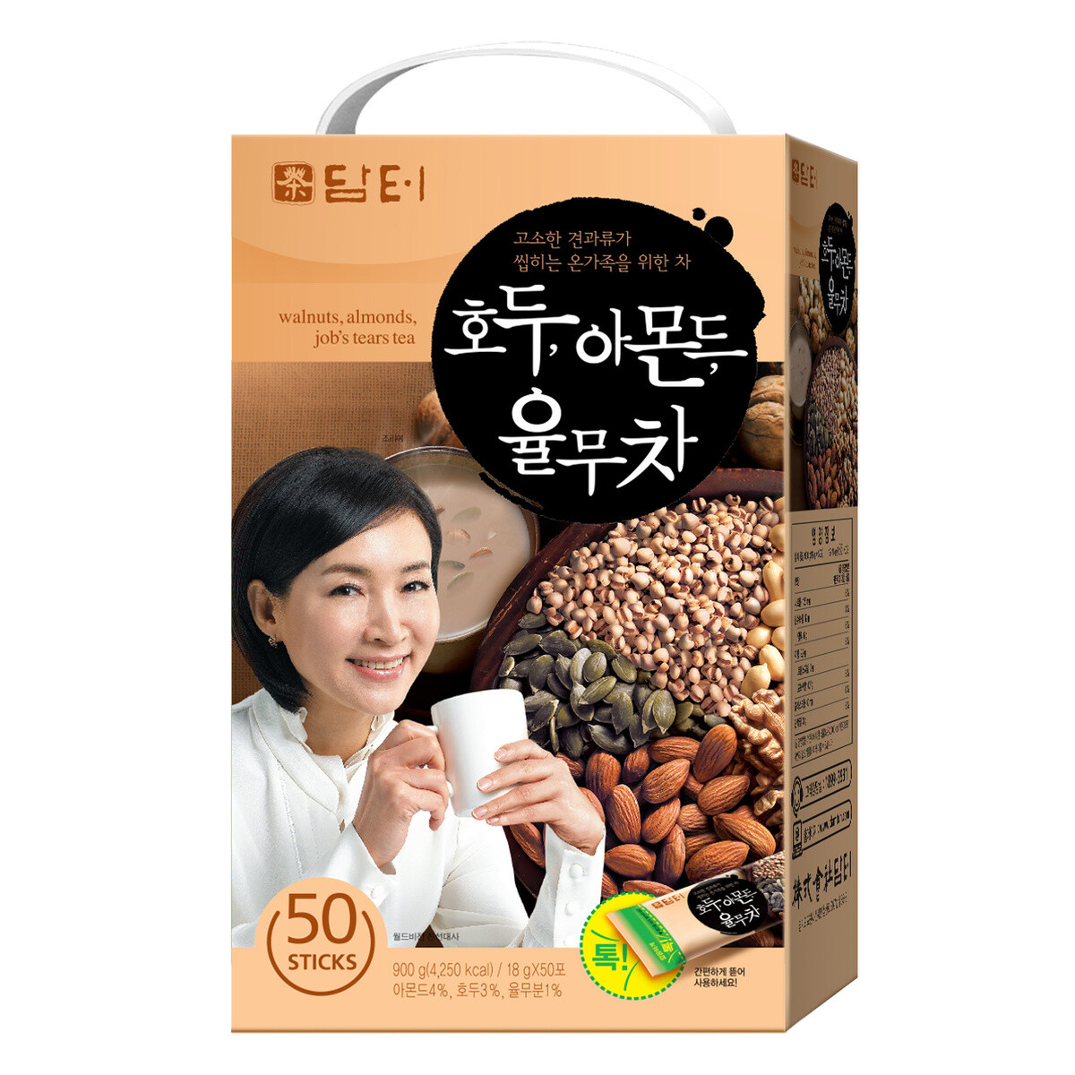 Korean Damtuh Walnut Almond Nuts Adlay Instant Tea (Job’s Tear) 15/30/50 Sticks