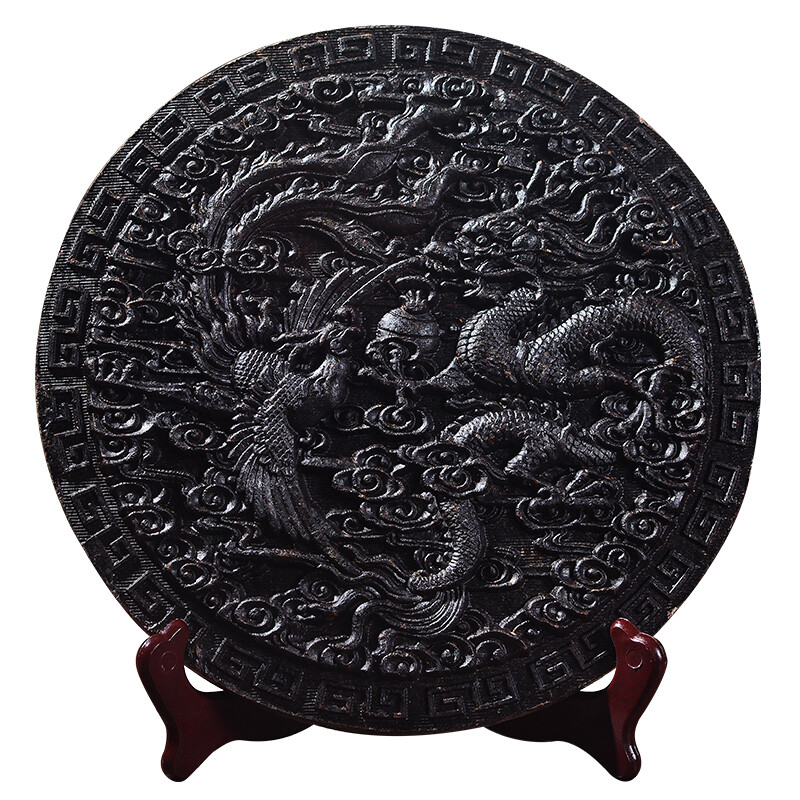 Dragon Phenix Big Red Robe Tea Aged Wuyi Mountains Da Hong Pao Black Tea Cake