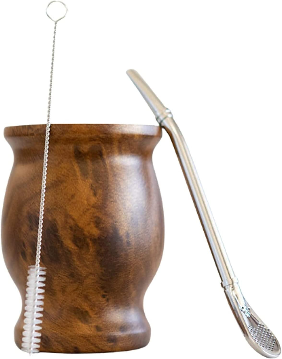 Yerba Mate Gourd Set (Original Natural Handmade Yerba Mate Cup Argentina) – Incl