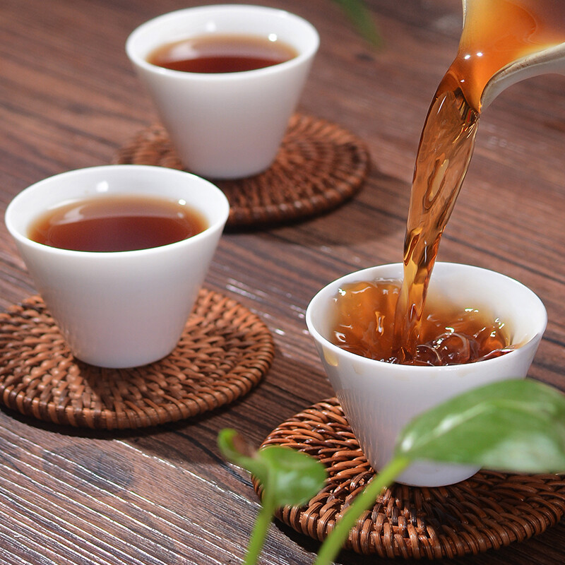 Dragon Phenix Big Red Robe Tea Aged Wuyi Mountains Da Hong Pao Black Tea Cake