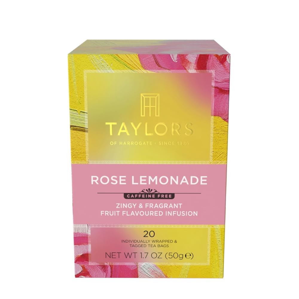 Taylors of Harrogate Rose Lemonade Infusion Individually 20 Count (Pack 1)
