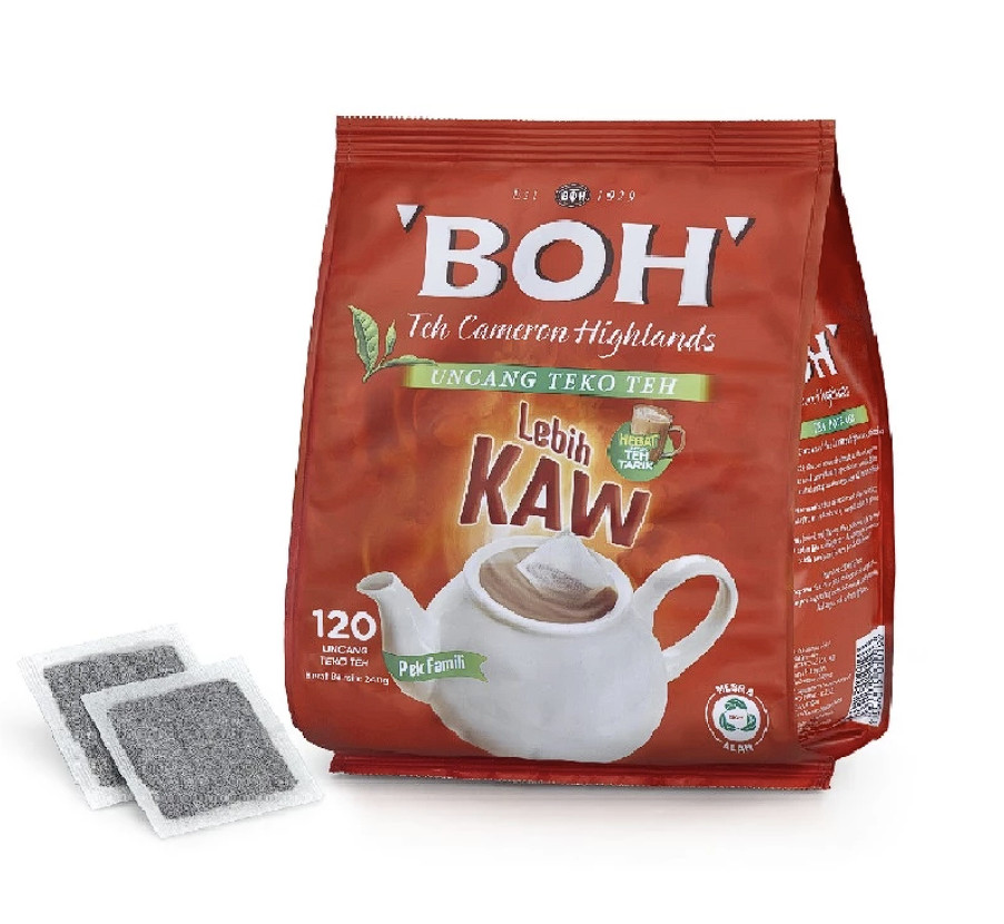 BOH Plantation Cameron Highlands Extra RICH Taste 120 TEA Bags Malaysian Favrite