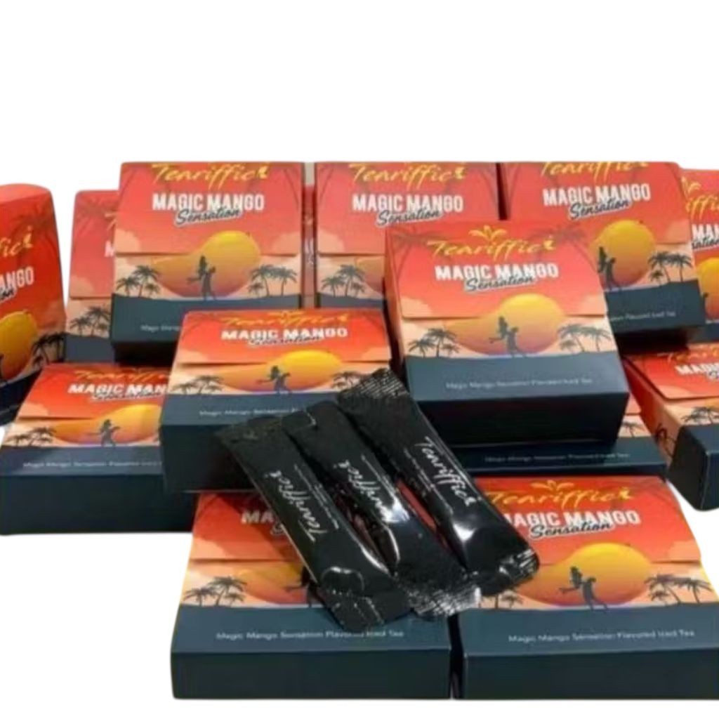 Teariffic Magic Mango Sensation Men Herb Energy Coffee Tea (12 Sachets)
