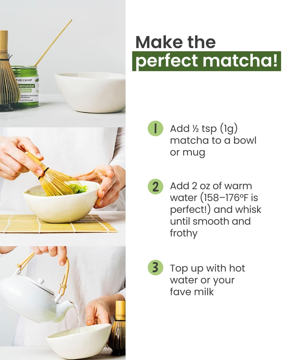 Matcha Green Tea Powder | Regular 50g Jars [Packs Of 2] | Ceremonial Grade Fr…