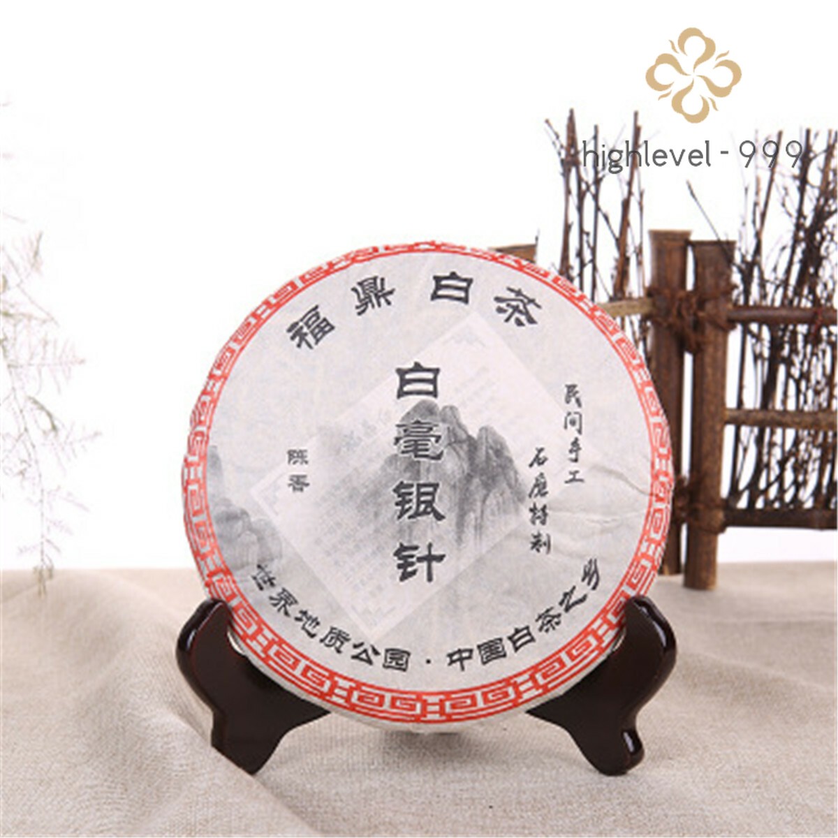 300g Organic White Tea Silver Needle Tea Chinese Compressed Tea Cake Health Care