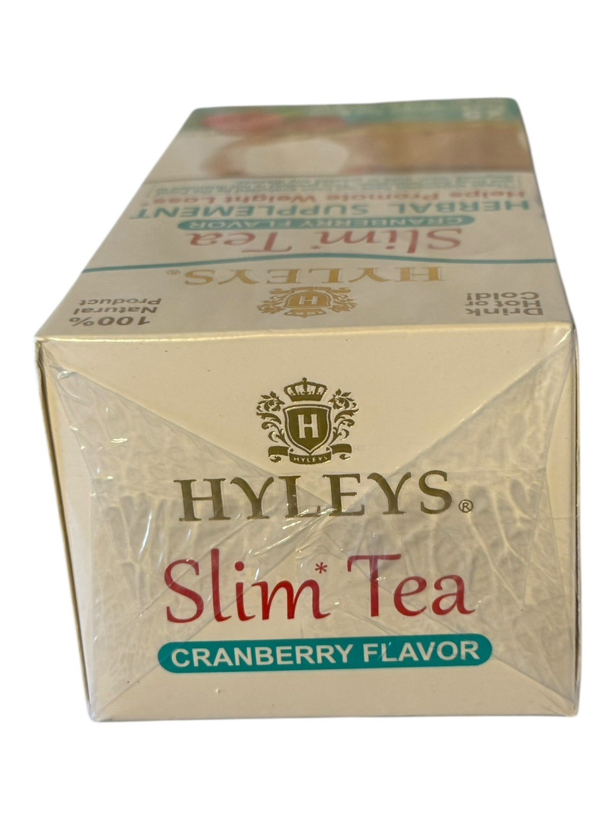 2 Boxes of 25 Hyleys Slim Tea – Cranberry Flavor – 50 Foil Bags – Ex: 10/27