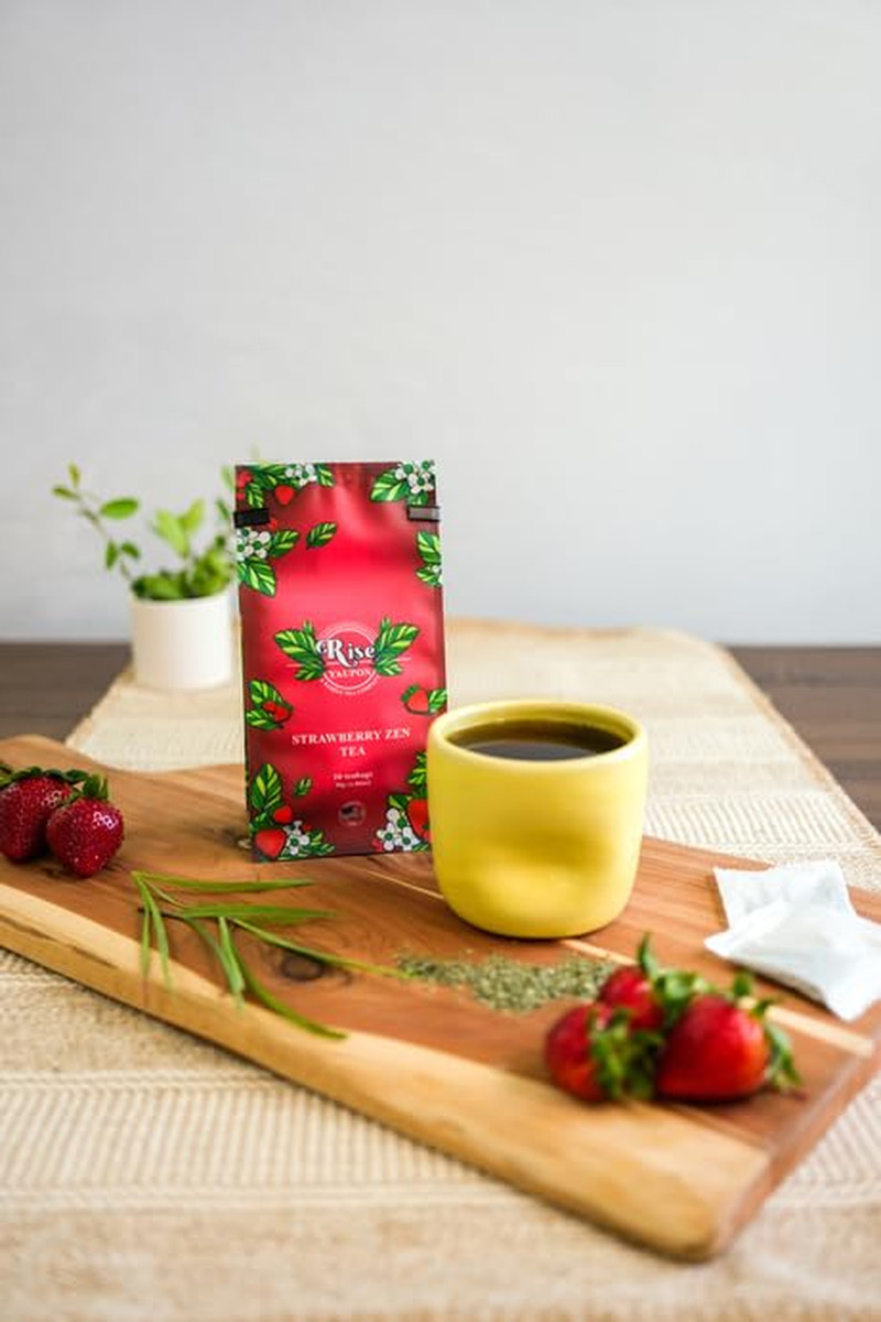 Rise Yaupon Strawberry Zen Yaupon Holly Tea, 20 Tea Bags, 1.06 Oz, Caffeinated Y