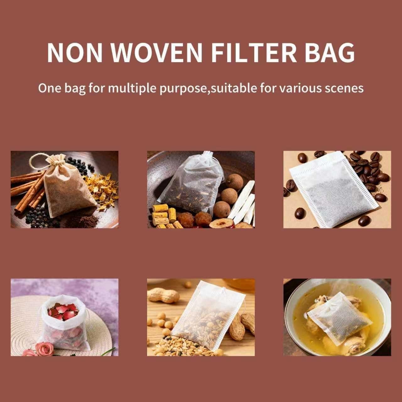 Multi-Functional 3×4 Inch Muslin Drawstring Tea Bags – Ideal for All Beverages