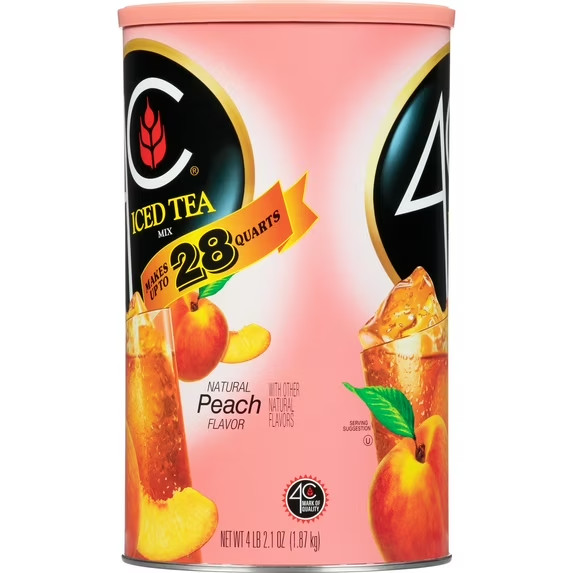 4C Natural Peach Iced Tea Mix, 66.1 oz (4lbs 2.1oz)