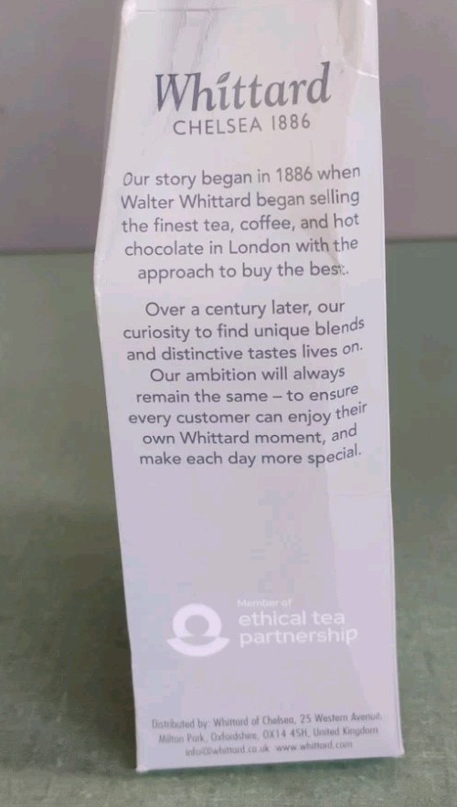 Whittard Earl Grey Loose Leaf Tea 2-Pack 100g Exp 10/2028