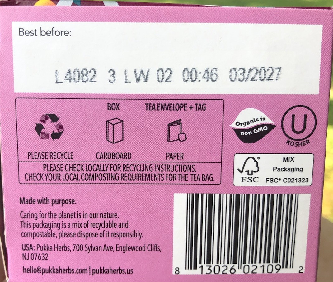Pukka Night Time Berry Overnight Wellness Organic 20 Herbal Tea Sachets