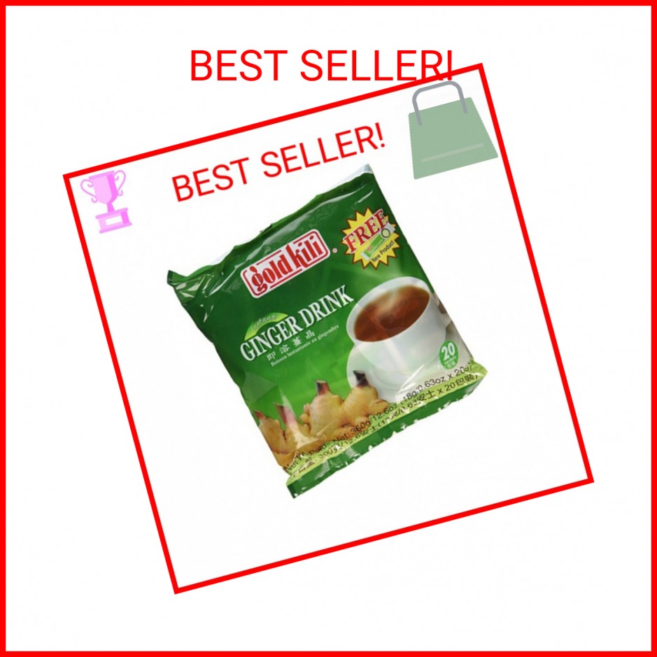 Ginger Drink Gold Kili 40 Sachets Packed in 2 Bags, 12.6 oz (With Honey)