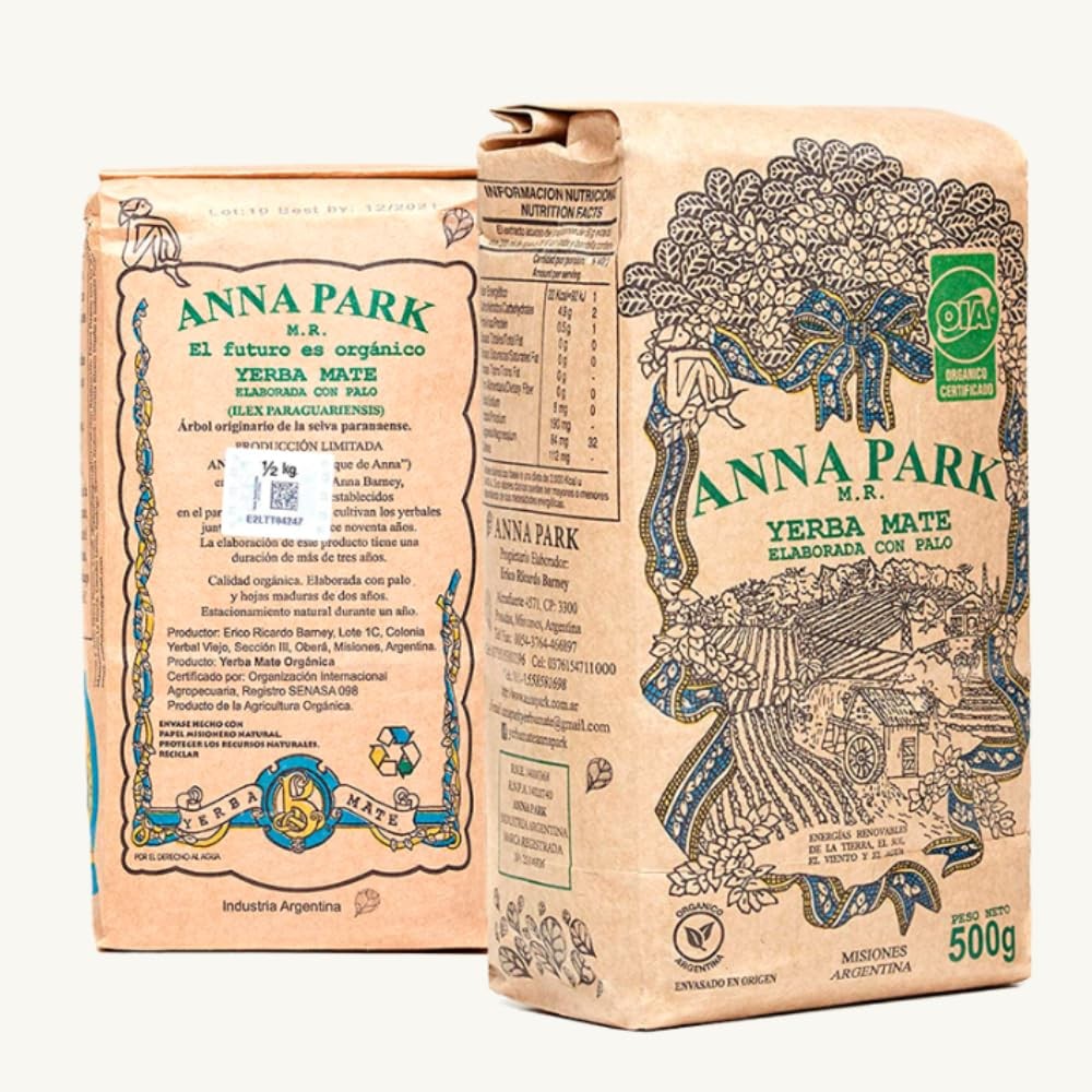 Anna Park Yerba Mate from Argentina – Organic – 1.1 LB (500gr)