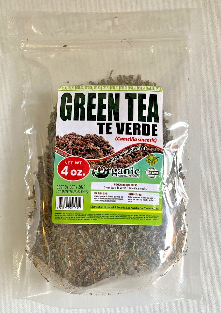 Té Verde / Green Tea 4oz – Organic Mexican Herbal Tea/ Té Natural de Hierbas