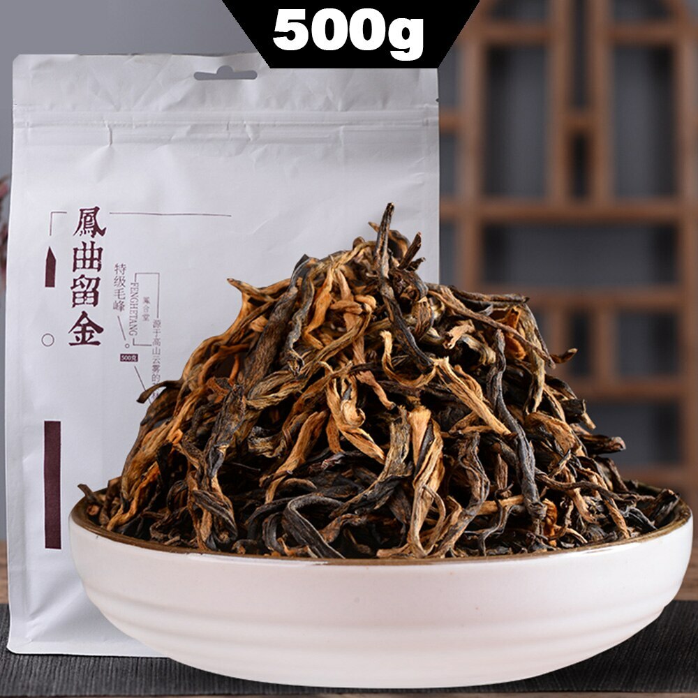 2026 Chinese Tea Black Tea Dian Hong Yunnan Dianhong Maofeng Tea 500g