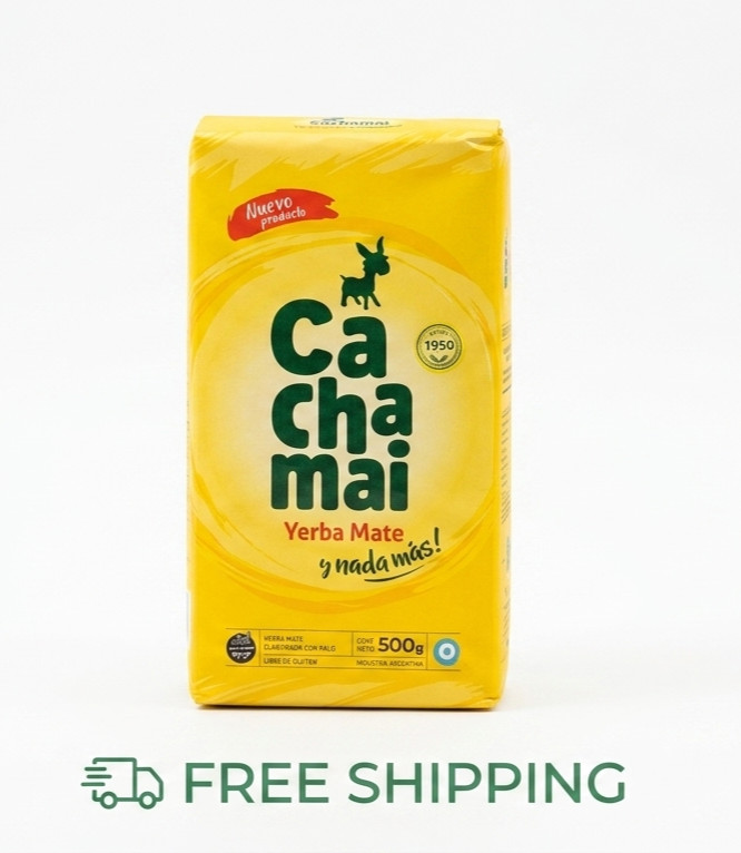 Cachamai Yerba Mate Argentina con Palo, 500 g / 1.1 lb