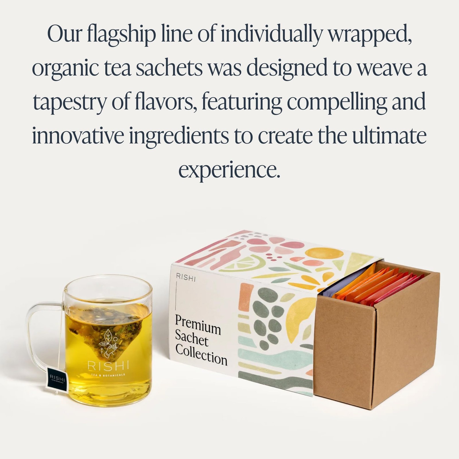 Sachet Sampler Gift Box Assorted Tea Set of Organic, Caffeinated and NonCaff…