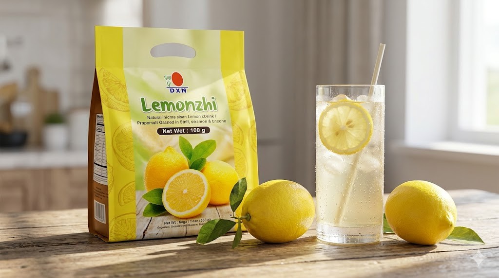 DXN Lemonzhi Instant Lemon Tea Drink with Ganoderma Lingzhi 20 Sachets 22g