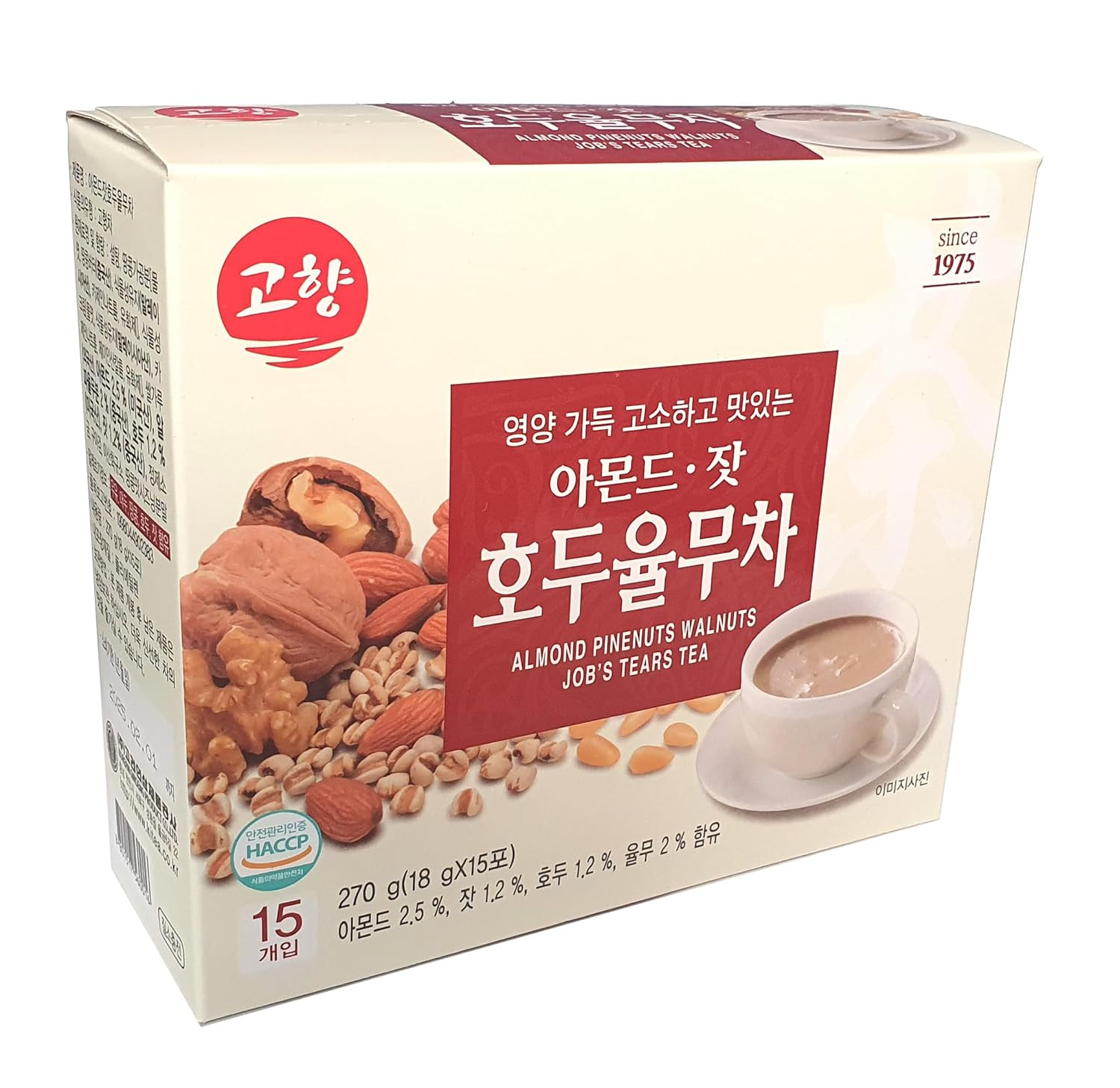 Mincecook Korean Almond Pine Nut Walnut Adlay Tea Powder Meal Replacement Shake