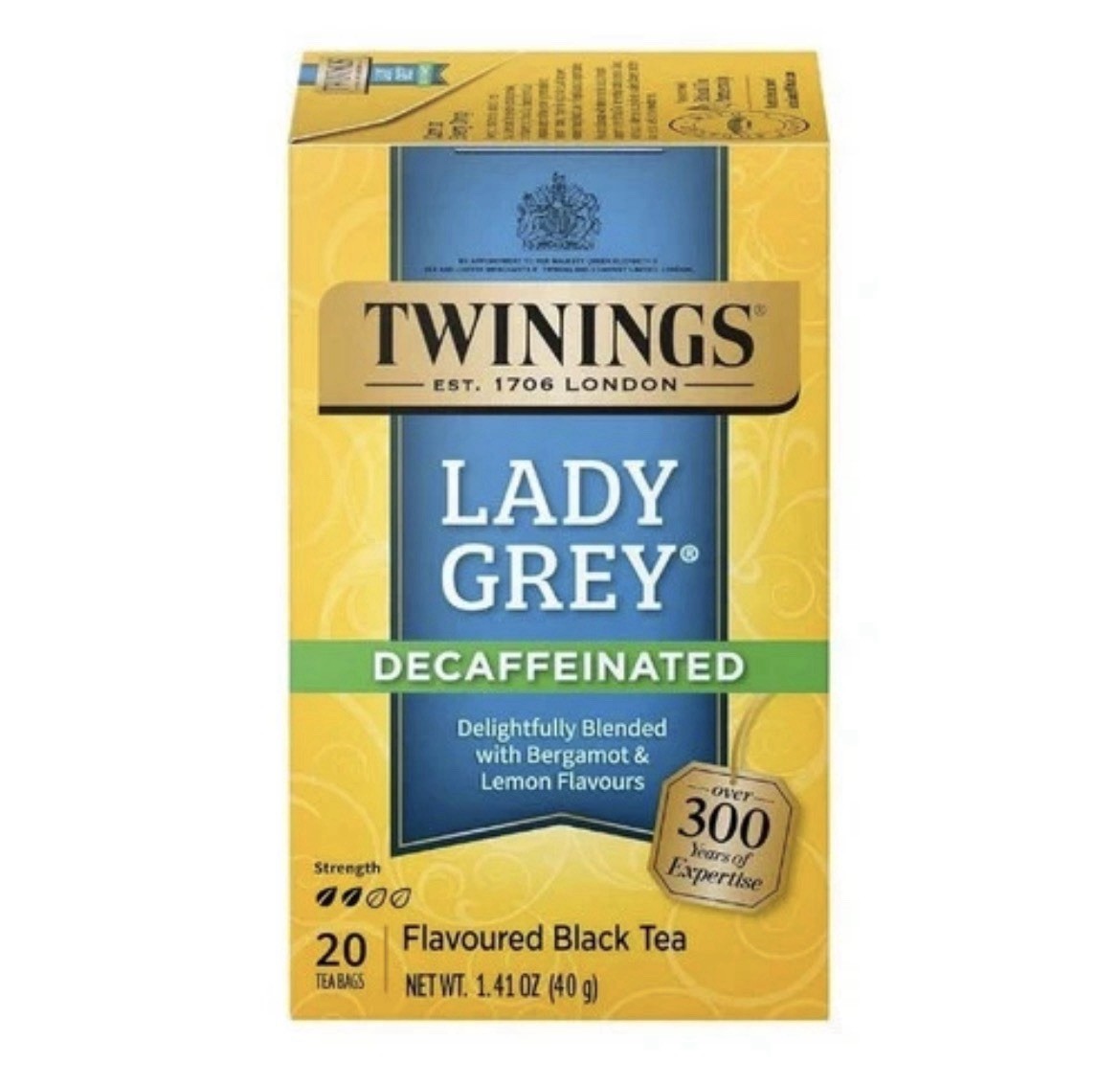 Black Tea Decaffeinated Lady Grey 20 Bags (Case of 6)