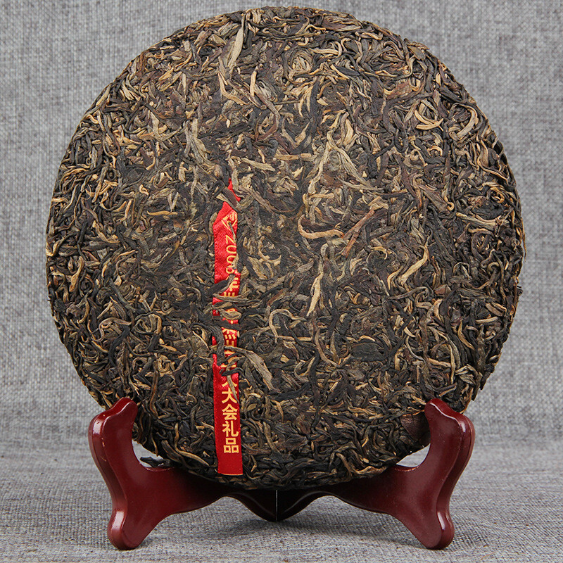 400g 2006 Menghai Qizi Cha Pu’er Tea Cake Chinese Green Tea Big Leaf Pu-erh Tea