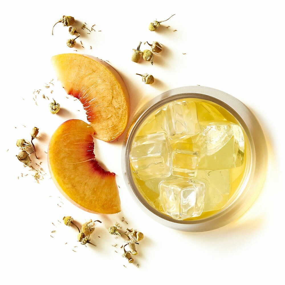 🍑🌈 🍑 NEW! 2 OZ TEAVANA PEACH TRANQUILITY HERBAL FACTORY SEALED TEA & TIN 🌈🍑