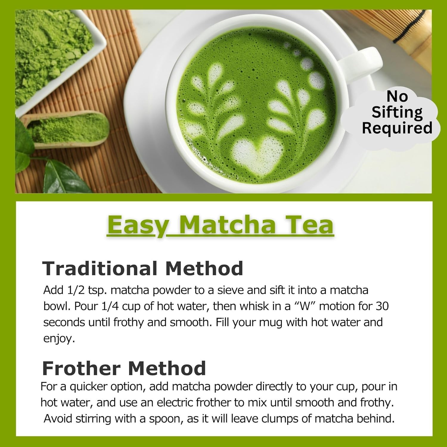 Cherie Sweet Heart Organic Matcha Green Tea Powder – Premium Culinary Grade, Aut