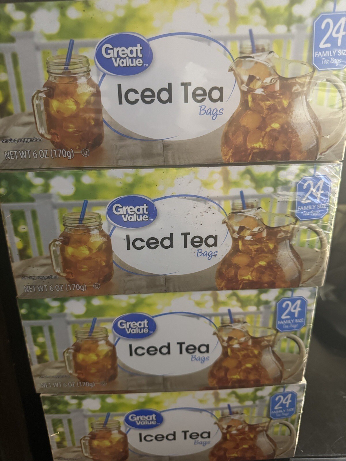 Great Value Iced Tea Bags,24 Family Size Bags,6 oz.