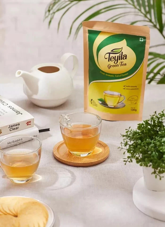 Teyila Pure and Fresh Green Tea 100 Grams Free Shipping World Wide
