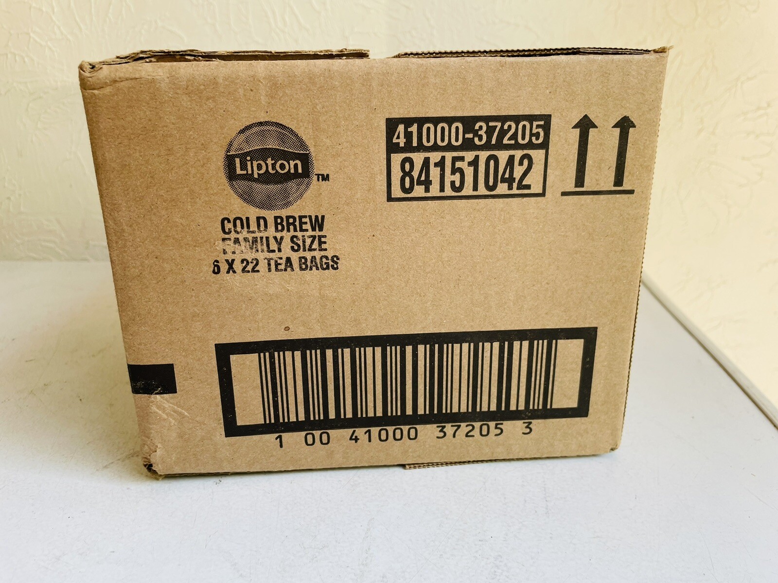 Lipton Cold Brew Iced Black Tea Bags, Family Size, 22 Count (Pack of 6)