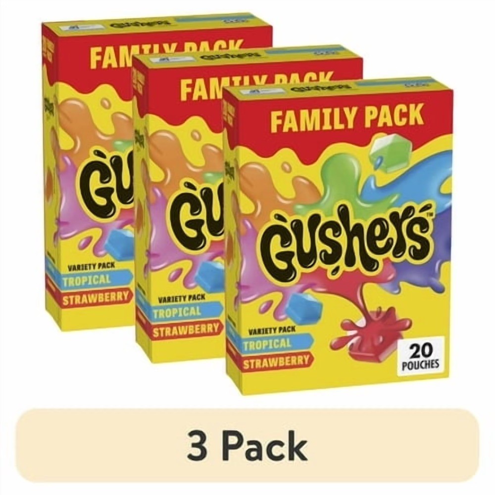 Gluten Free Tropical Strawberry Fruit Snacks Variety Pack 60 Pouches