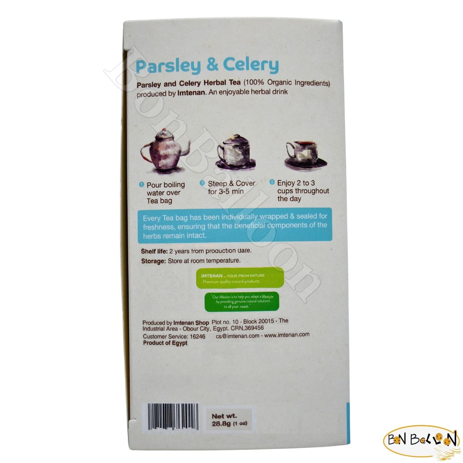 Imtenan Natural Drink Herbal Parsley And Celery Tea Bags Herbals…