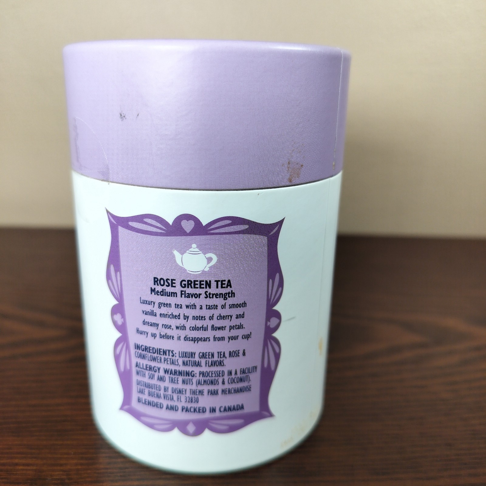 Disney Parks Tea Alice In Wonderland White Rose Blend 12 Bags Green Gift NEW