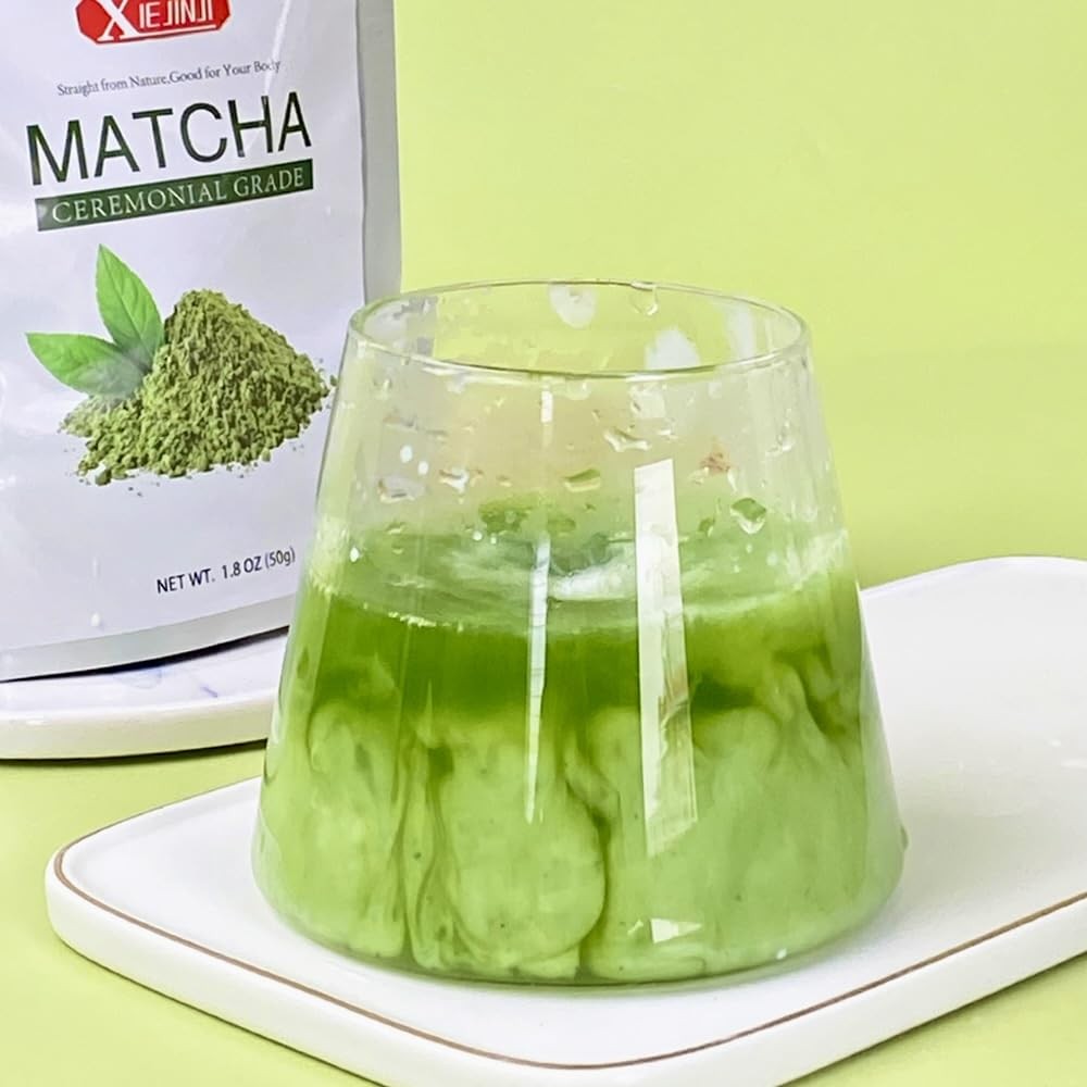 Ceremonial Matcha Powder – 1.76 oz (50g) – Great for Tea, Latte, Baking, Smoo…